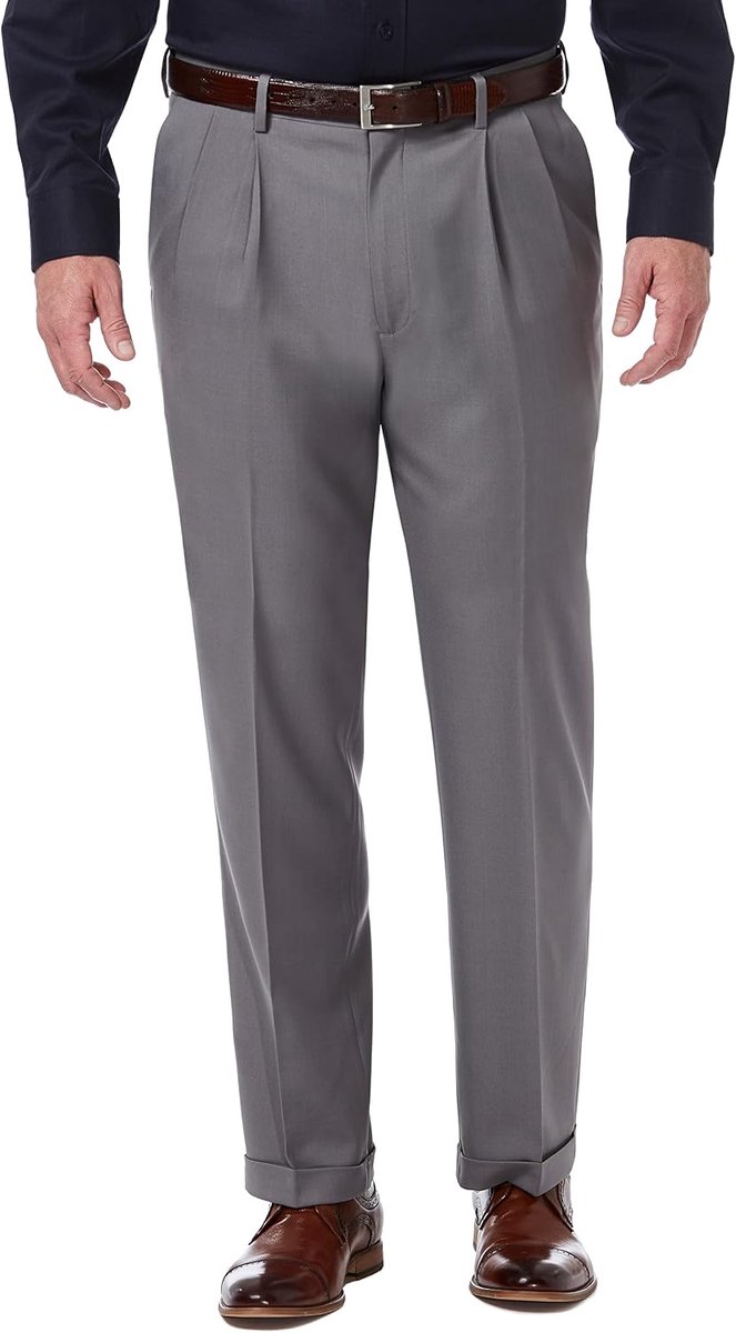 Heren Premium Comfort Classic Fit Plooi Front Pant Reg. en Big & Tall Maten