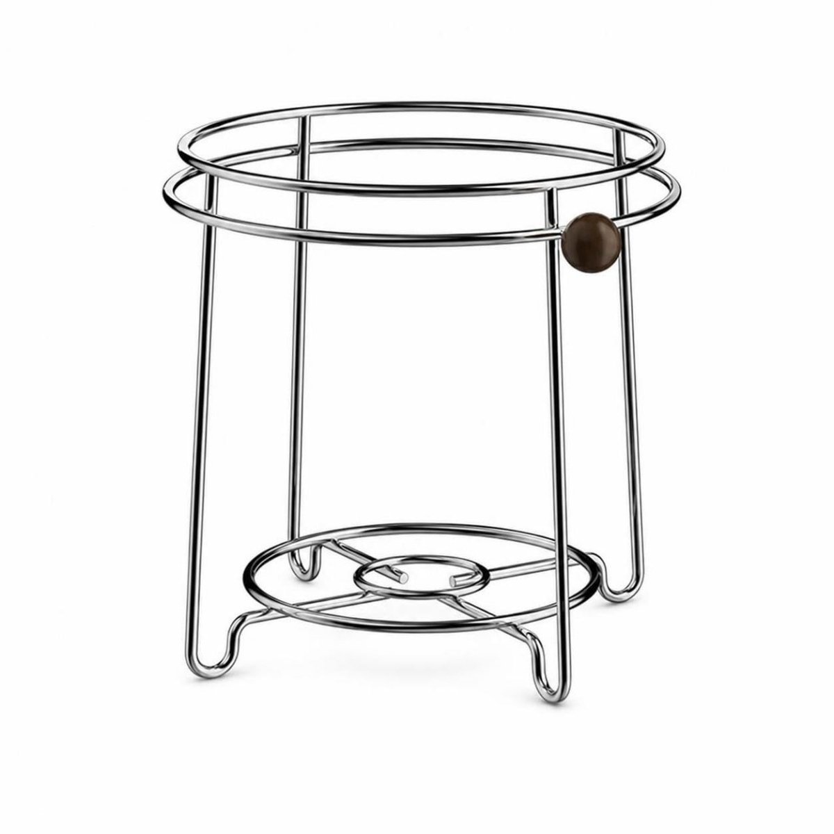 Afvalzakhouder RVS - Kleine Afvalbak voor Aanrecht - Tafel Afvalbak - Compacte Keuken Afvalhouder - Voor Keuken, Gootsteen, Badkamer en Bureau - Zilver - 15,8 x 16,5 x 14 cm - 1 Stuk
