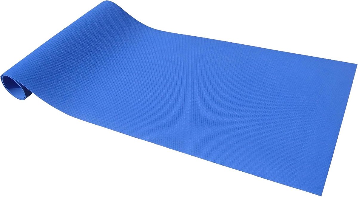 Coach yogamat 28770BC blauw, antislip onderkant, vuilafstotend huidvriendelijk oppervlak 173 cm x 61 cm, dikte 4 mm