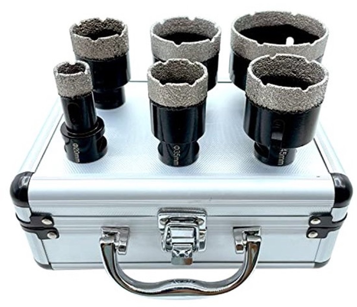Diamant Gatenzaag Set M14 - Boorset voor Tegels, Graniet, Marmer en Porselein - 20 tot 68 mm