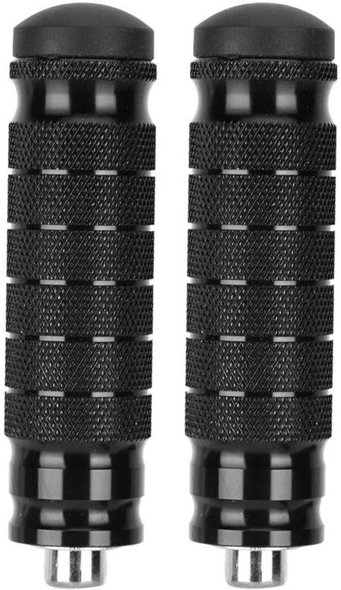 Motorcycle Foot Pegs - 2pcs CNC Rear Foot Pegs Universal M8 Anti-slip Footrest Pegs Pedals with 8mm Mounting Bolts