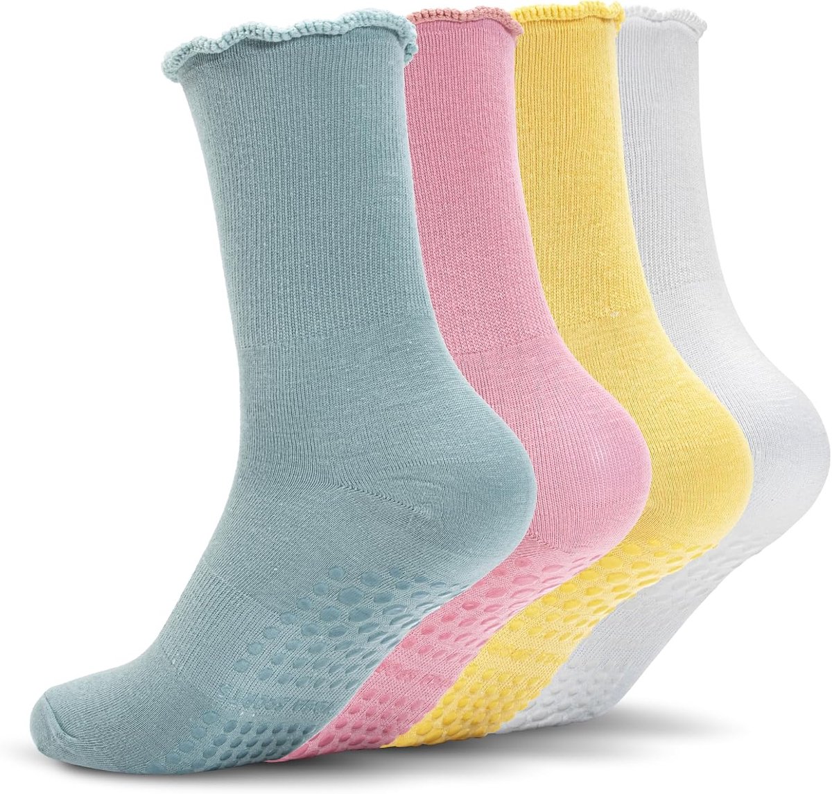 Sokken, antislip yogasokken voor dames, maat 39-42, antislipsokken, pilates reformer yogasokken, stoppersokken voor ballet, yoga, dansen, fitnessstudio, ziekenhuis