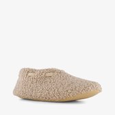 Thu!s gevoerde dames teddy sloffen beige - Maat 41 - Pantoffels