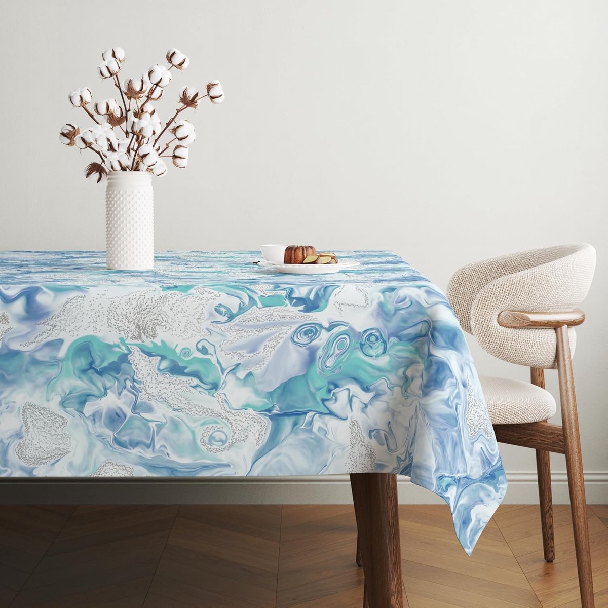Home Wasdoek tafelkleed, blauw, 100 x 140 cm
