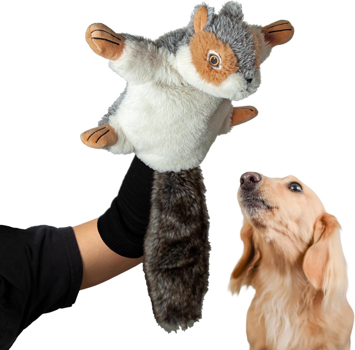 Pupr Pals - Nutjob Eekhoorn Interactieve Hond & Kat Puppet Speelgoed