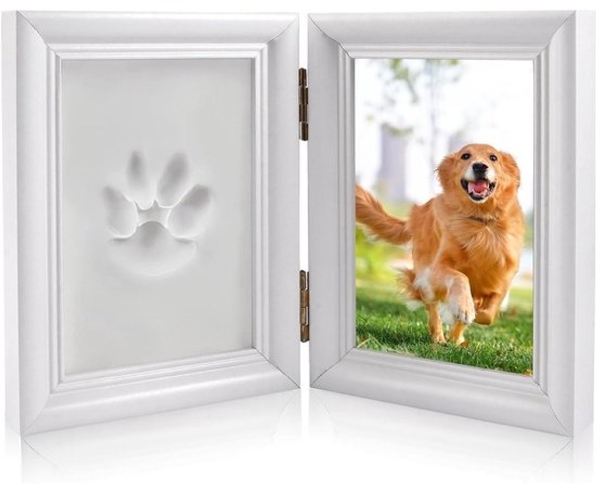 pootafdrukset voor honden en katten - fotoalbum en herinneringslijst - voor foto's van 11,5 x 8 cm
