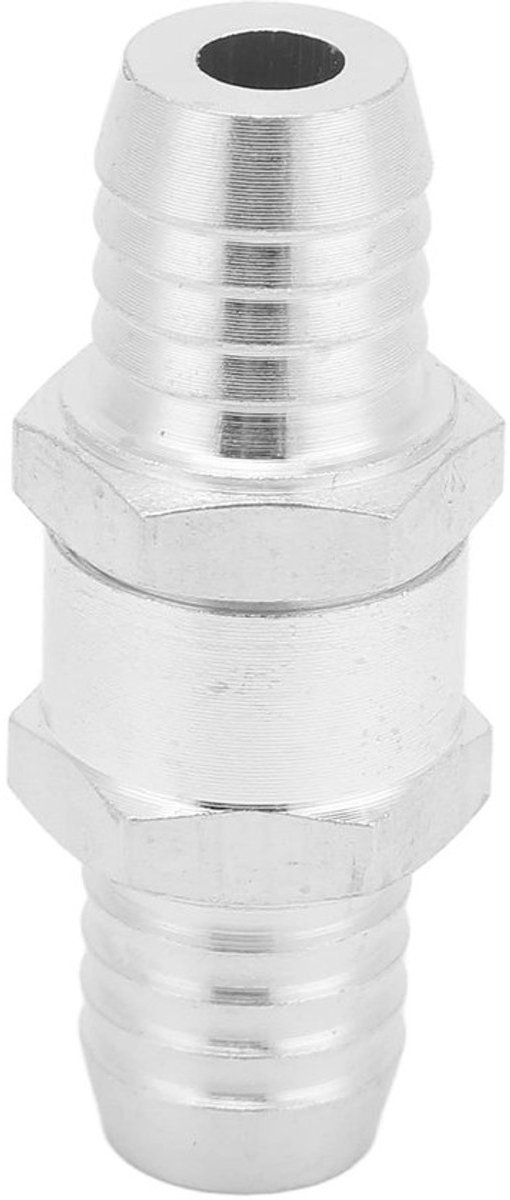 Dailygoods- Terugslagklep Aluminium 0.2-6 Bar - Eenrichtingsterugslagklep - Universeel Voor Brandstof - Water - Olie - Lucht/Vacuüm - Zilver - Eenrichtingklep