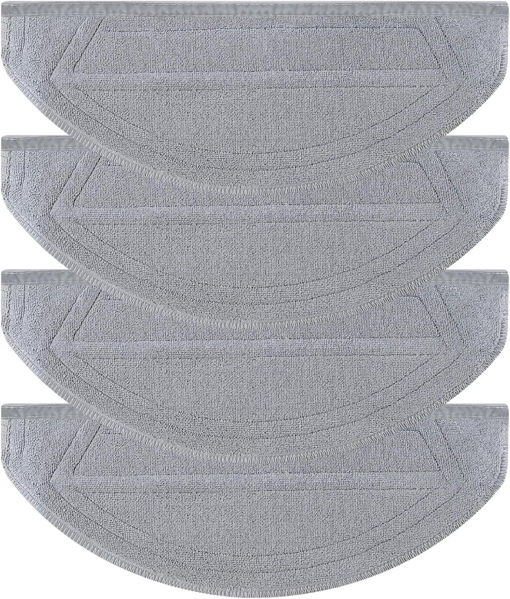 4 chusteczek voor de Roborock Saros 20 Sonic, met het VibraRise 5.0-draaiendesysteem en microvezelvloerstrijk accessoires