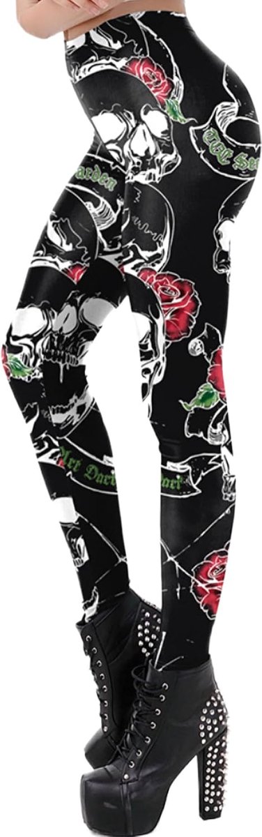 One Clothing Dameslegging voor sport, fitness, outdoor en loungewear, super elastisch, met hoge, comfortabele en kreukvrije tailleband