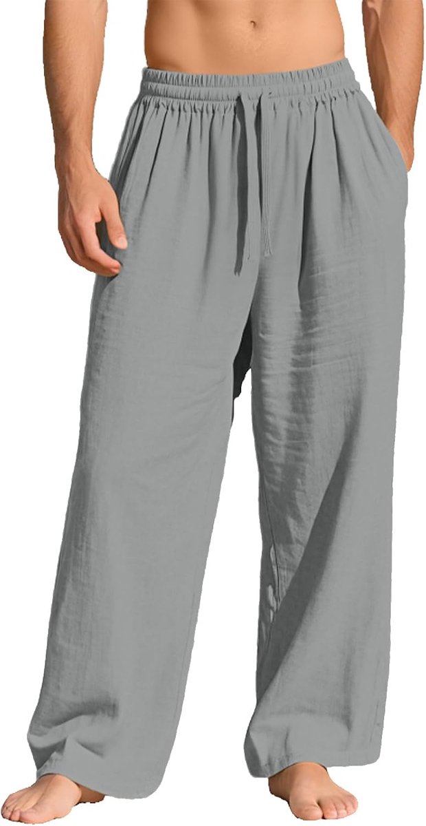 Joggingbroek voor heren, met zakken, elastische tailleband