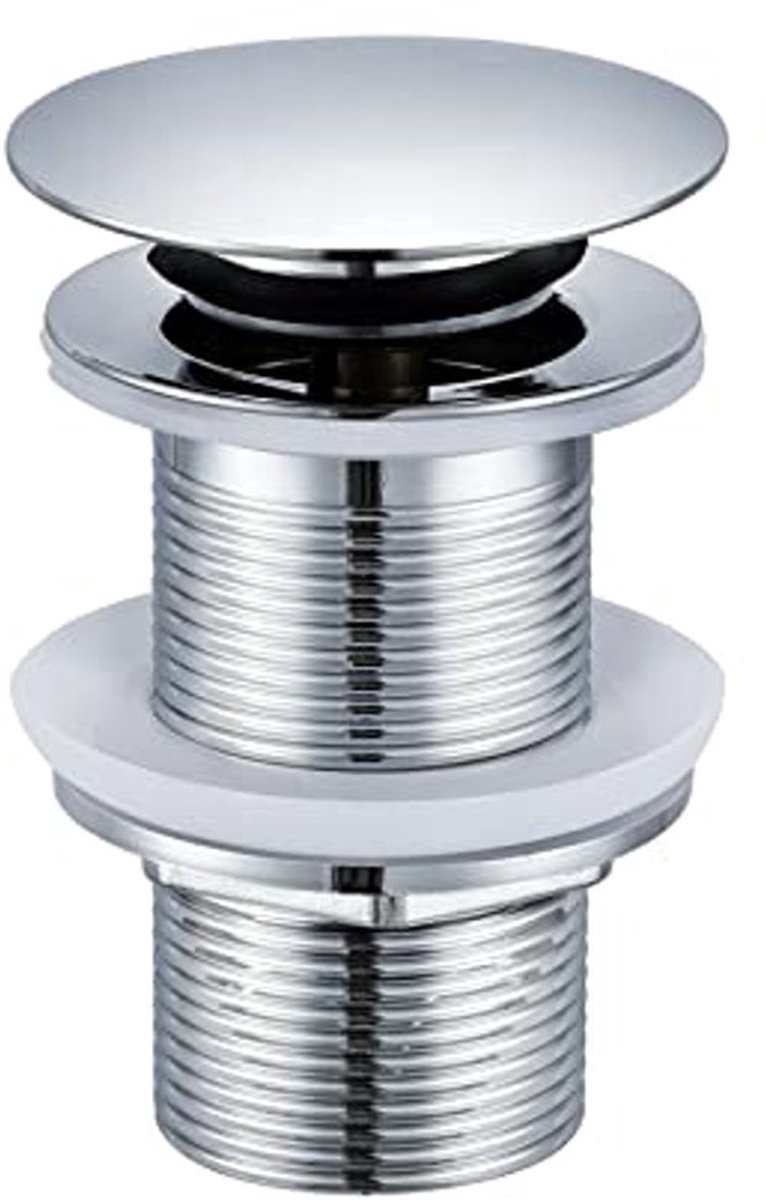 Wastafel Afval Unslotted Click Clack Plug Zonder Overloop voor Badkamer Gootsteen
