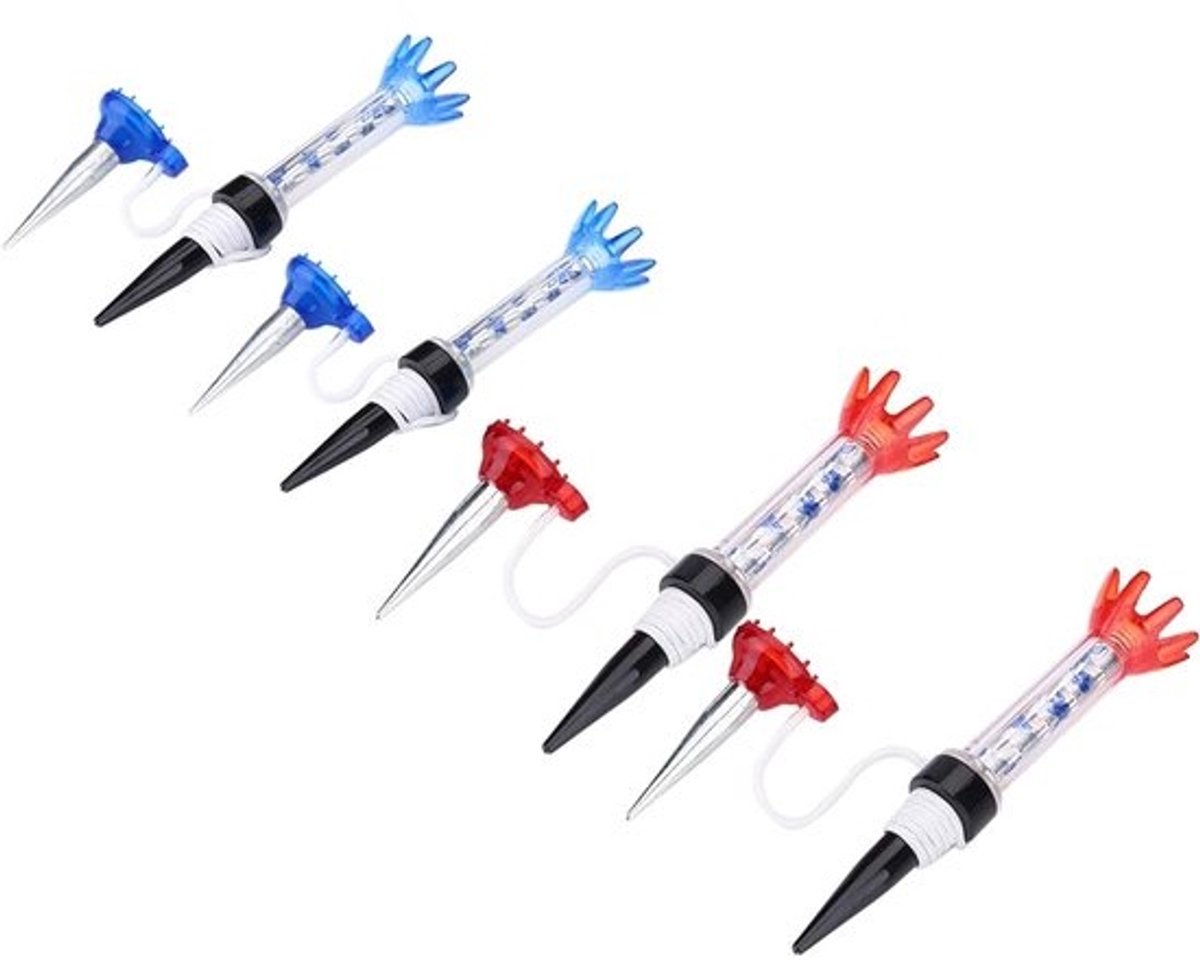 Magnetische Golf Tee Set - Herbruikbare Plastic Golf T-stokken voor Training, Ideaal voor Golfer, Inclusief 4 Stuks in Blauw en Rood