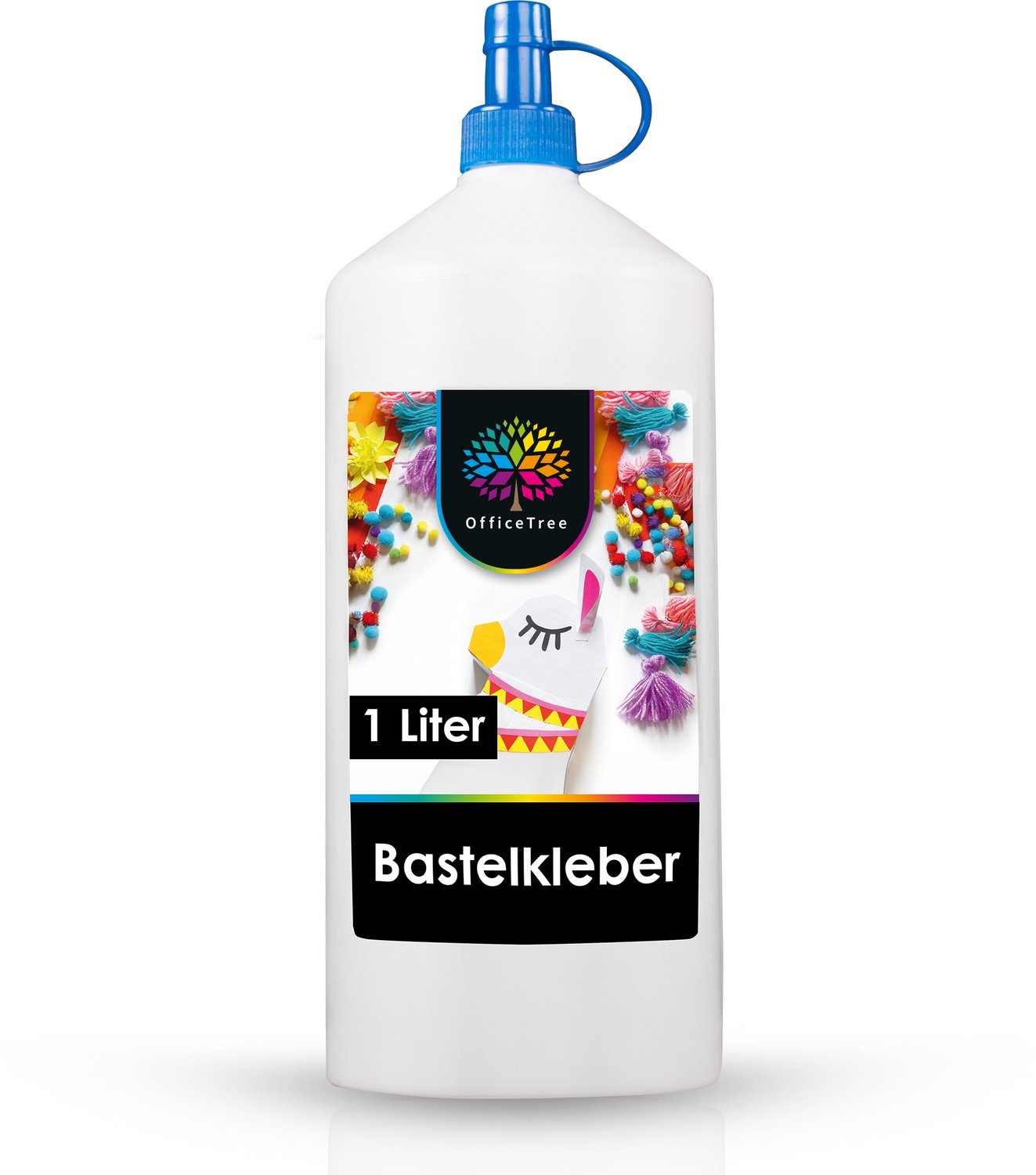 OfficeTree Bastelkleber 1 Liter - Transparent Trocknend