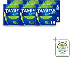 Tampax Tampons Compak Super Applicator - 1 stuks