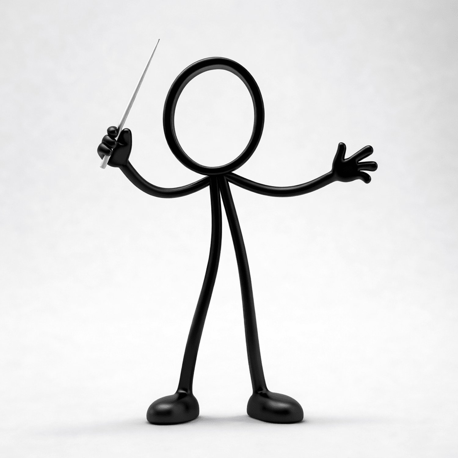 Stickyman Dirigent beeldje - 20 cm - zonder muziekstandaard