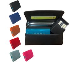 Etui voor IQOS ILUMA & ILUMA i Plus - Vintage zwart - Luxe beschermhoes - Perfect voor TEREA Delia LEVIA sticks - ShopVlot