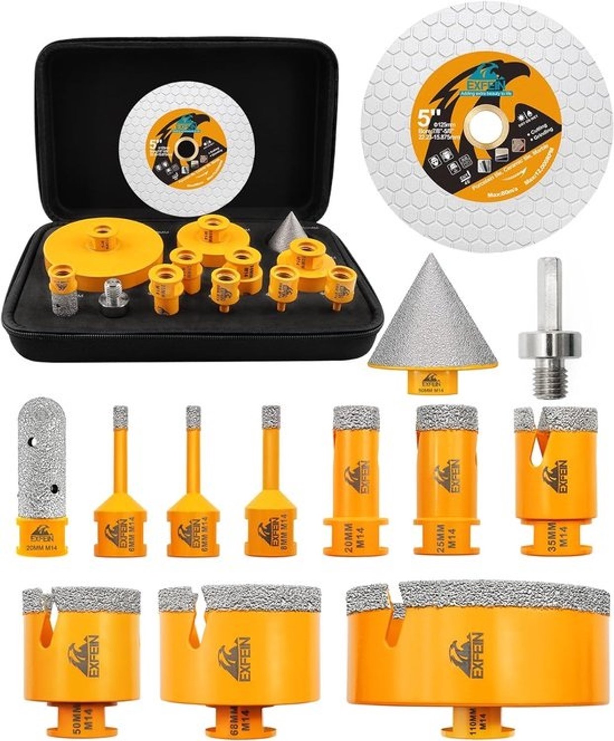 Tegelboren Set - Diamant Boren - Precisie Boren - Veelzijdige Maten - Tot 100mm