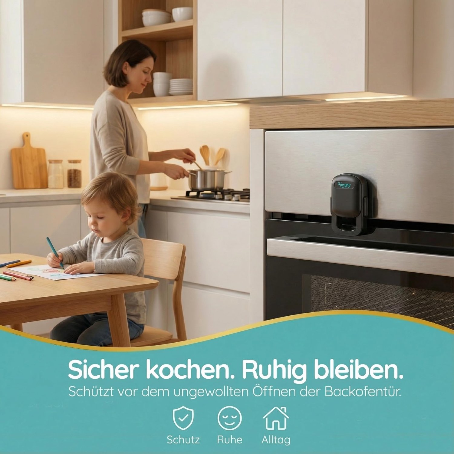 Ovenbeveiliging voor Kinderen en Baby's - Hittebestendige Ovendeur Zekering voor Veiligheid in de Keuken