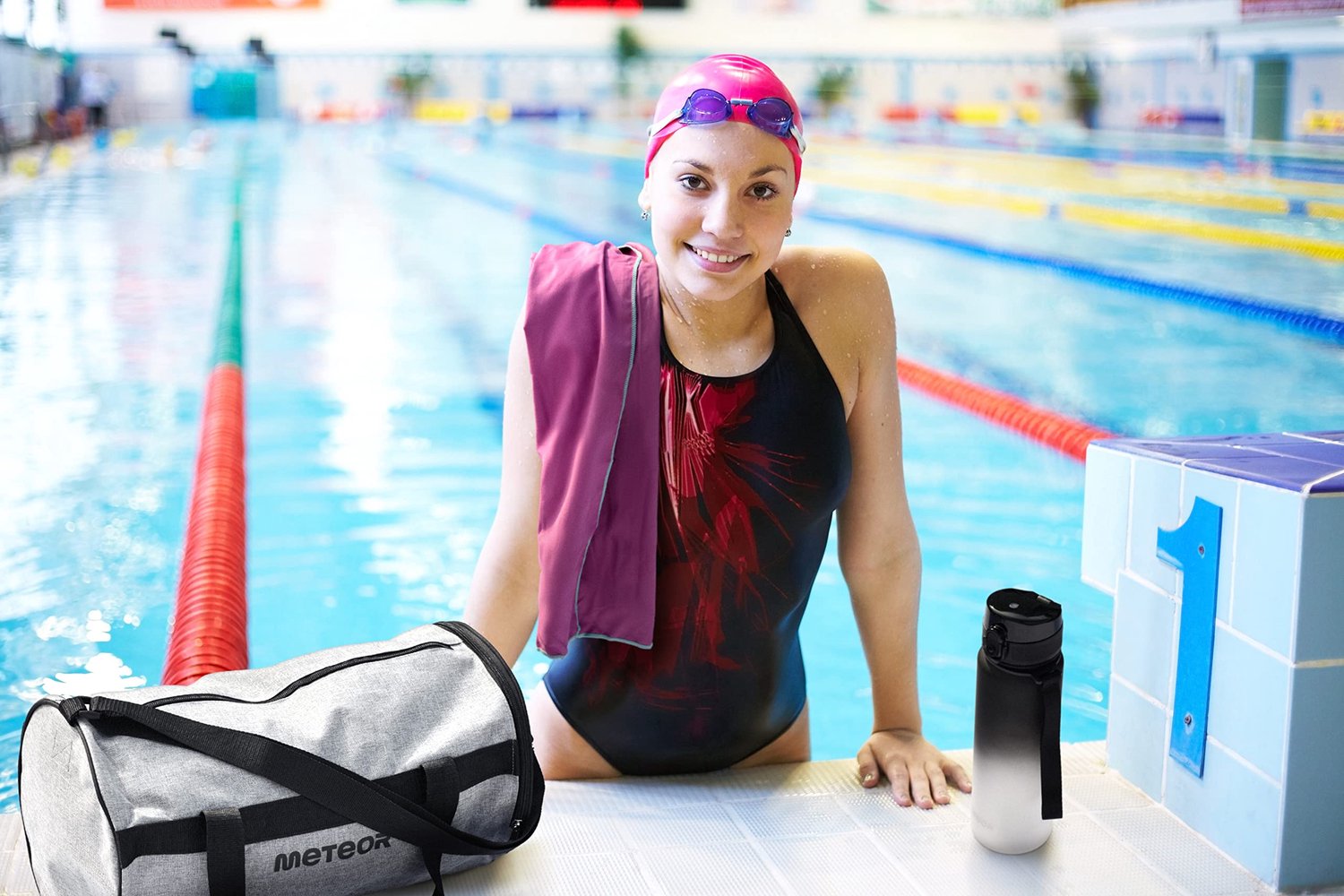 Sporttas Sport Bag ideaal voor Fitness Sportschool voor Dames en Heren Sporttas met een Schoenenzak Reistas (25L - ShopVlot