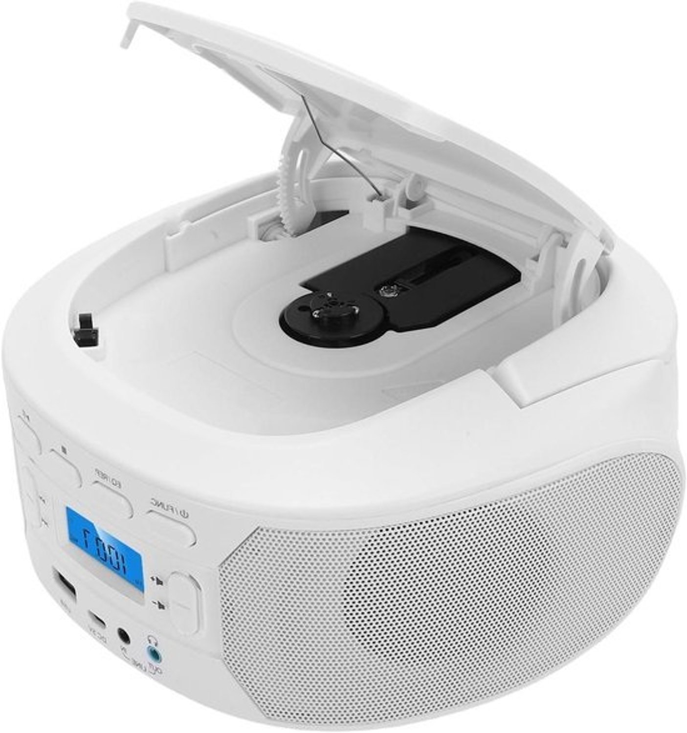 Draagbare CD-speler - MP3-speler Radio - Muziek Luisteren - Bluetooth FM Radio - 24 x 23 x 15 cm - Zwart