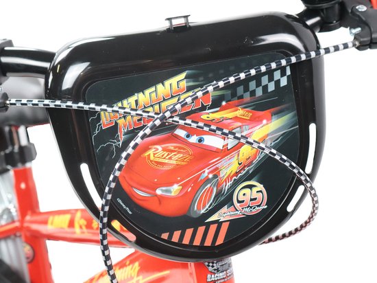 Kinderfiets Cars 16 inch 1 versnelling met zijwieltjes rood — afbeelding 3