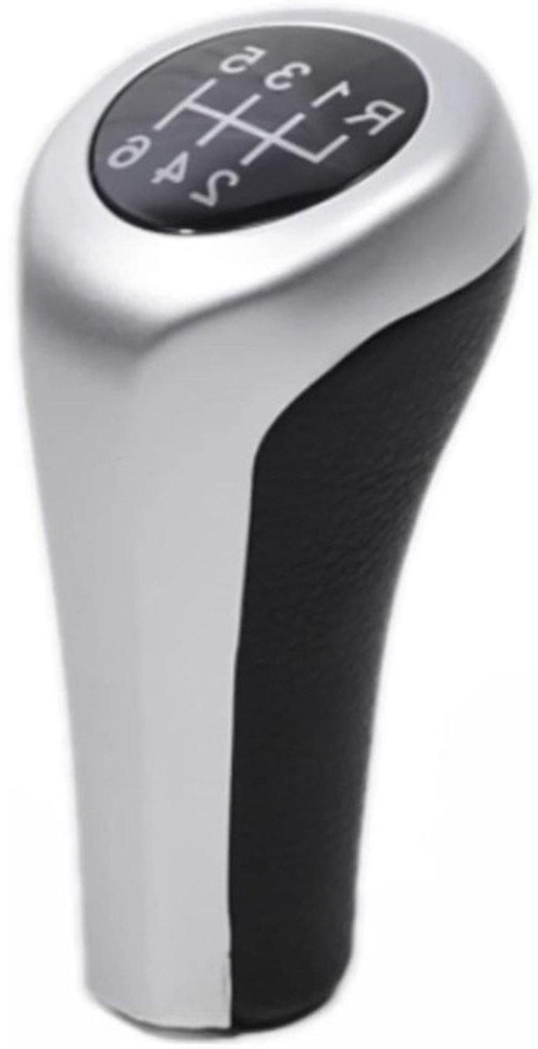 Versnellingspookknop - Schakelknop Auto - Auto Interieur - Koolstofvezel Look - 6 Snelheden - Wit
