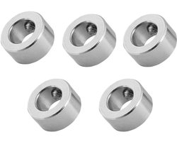 Stainless Steel Shaft Collar, 8mm Axle Lock Collar, T8 Lead Screw Lock Ring for 3D Printer CNC Parts, 5PCS