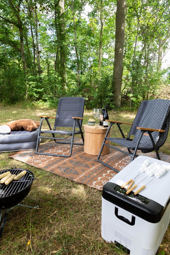 Human Comfort Ocana 3D Mesh Low Klapstoel - Camping klapstoel opvouwbaar - Zwart van Human Comfort — afbeelding 5