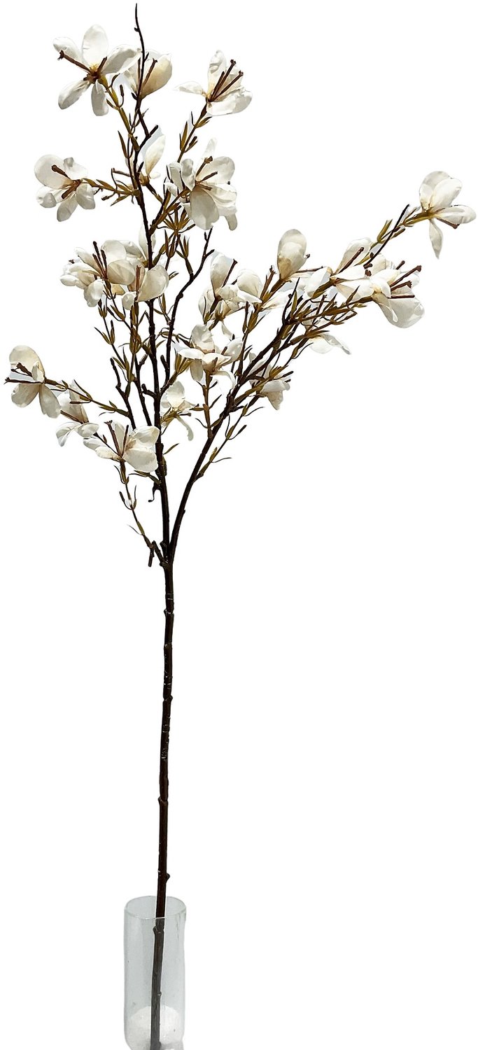 homebound by ky Kunsttak Pauwenbloem 81cm off-white Beige