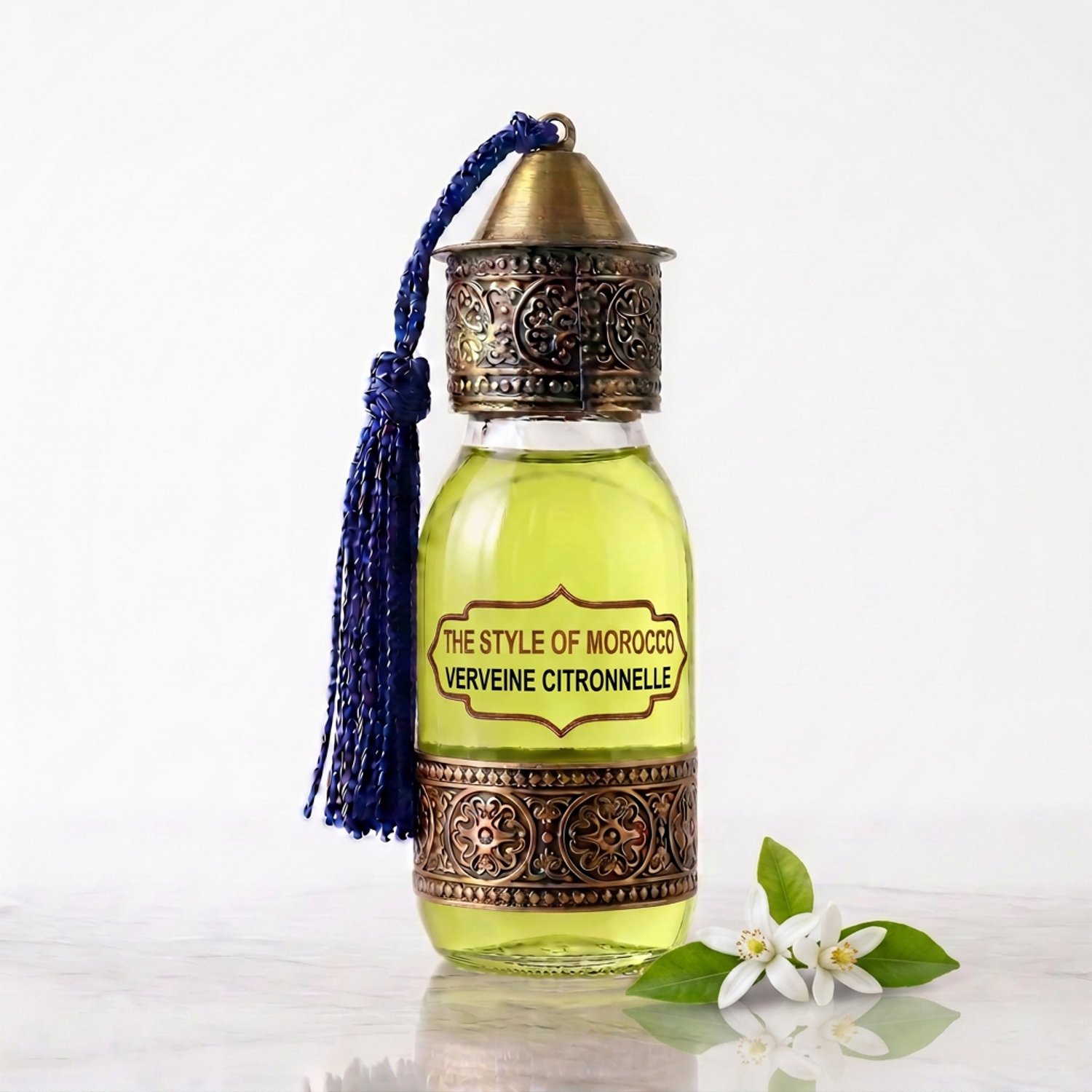 The Style Of Morocco Geurolie Verveine & Citronelle 60 ml – Voor aromabrander – The Style Of Morocco zacht saliegroen