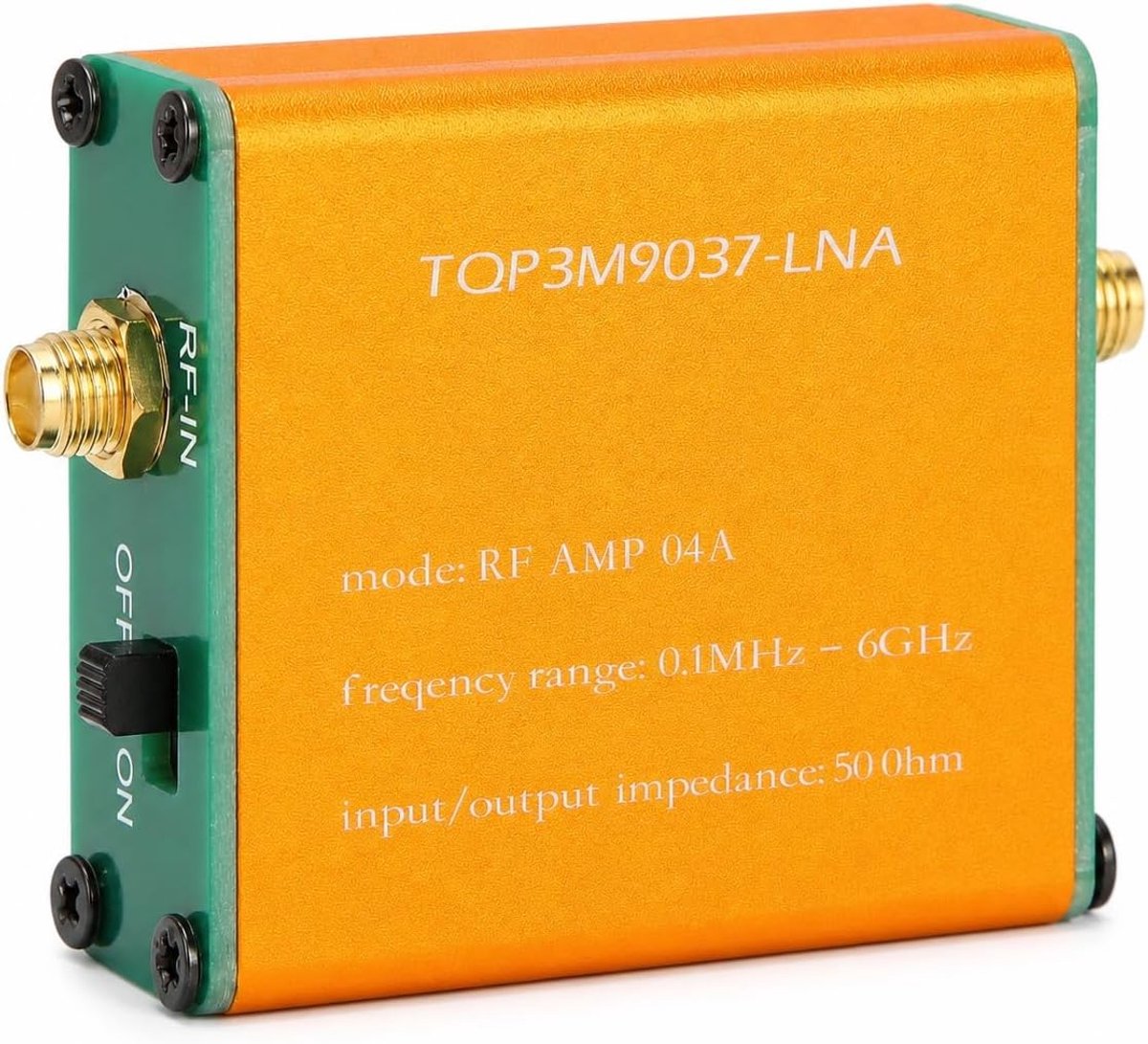 Versterker met Laag Geluidsniveau, 0,1 MHz-6 GHz Full-band Versterker met Laag Geluidsniveau, Module met Ultralage Ruis, 20 DB High Gain LNA(Geleverd met ingebouwde batterij)
