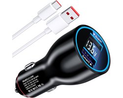 120W sigarettenaansteker USB-oplaader voor Xiaomi Turbo Charge, dual-port Type-C kabel Car Charger voor Mi 14T Pro, Redmi Note 14Pro+, 12s, 15 Ultra, 11s, Poco X7 Pro, X6