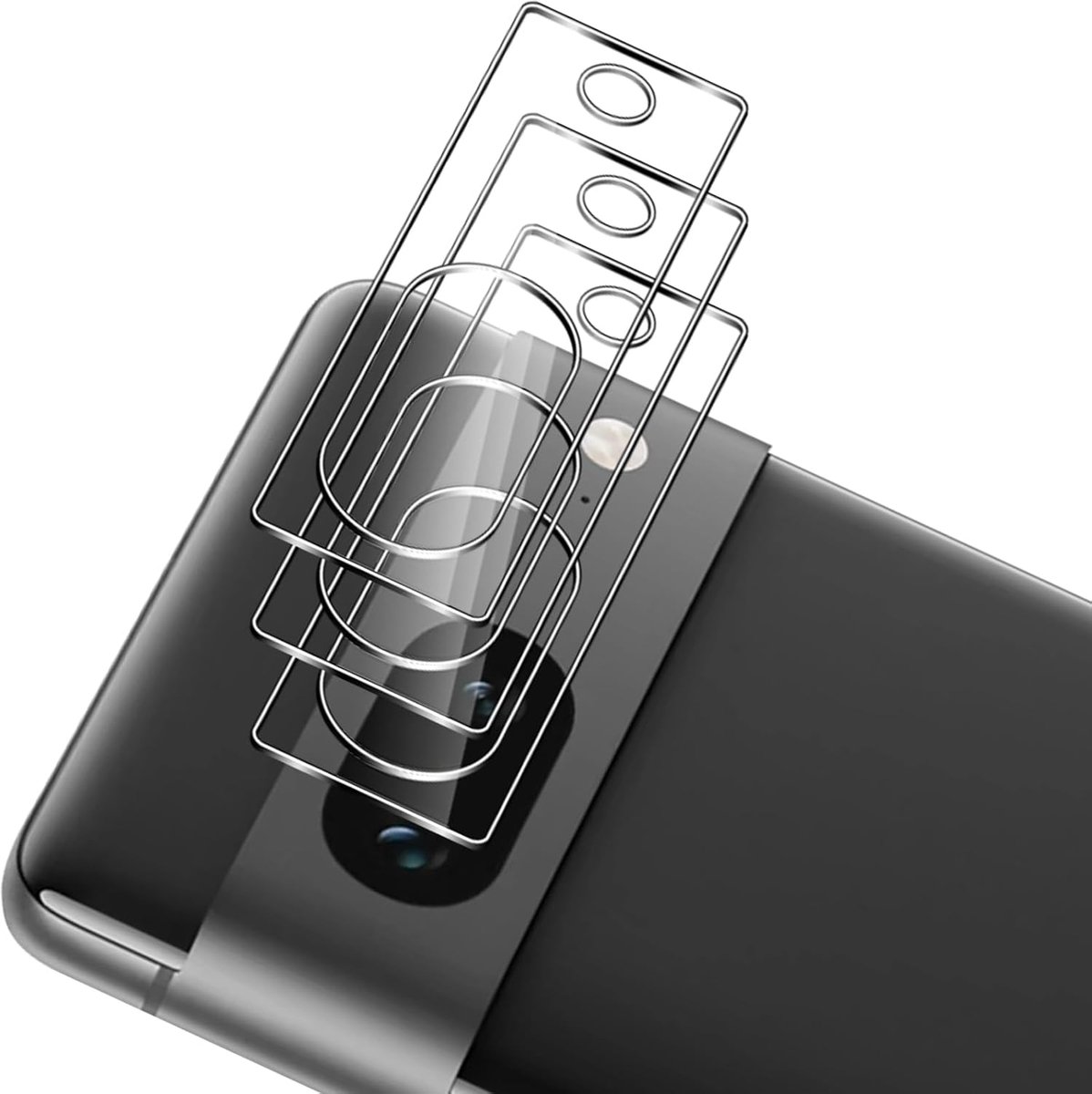 3 stuks camerabescherming voor Google Pixel 7 voor pantserglas