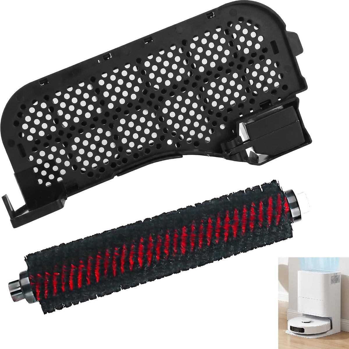 2 stuks compatibel accessoires S8 Pro Ultra, waterfilter montage accessoires stofzuiger borstel rol en filter tank onderhoudsset stofzuiger met zelfreinigende borstel hoog