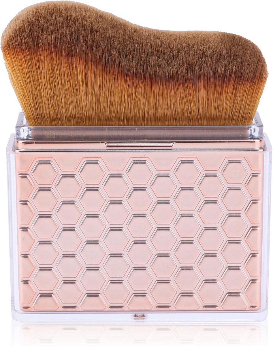 Verstelbare Zelfbruiningskwast met Deksel, Ideale Applicator voor Zelfbruiner, Make-up en Zonnebrandcrème voor Lichaam en Gezicht