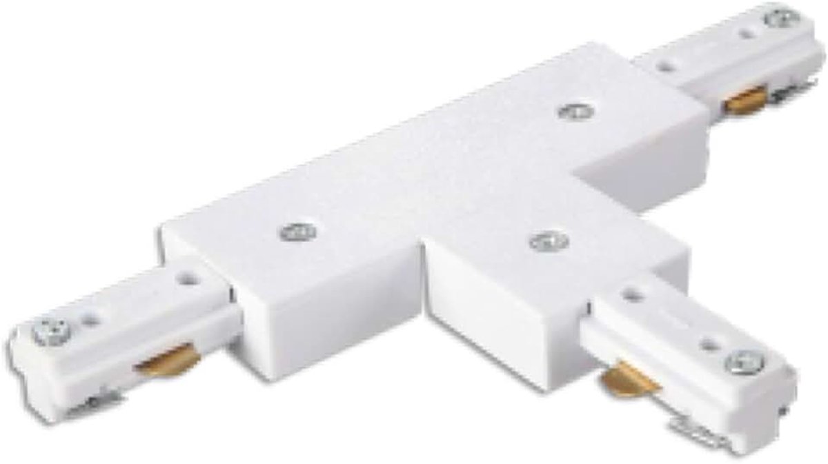 Drieweg type T-rail wit