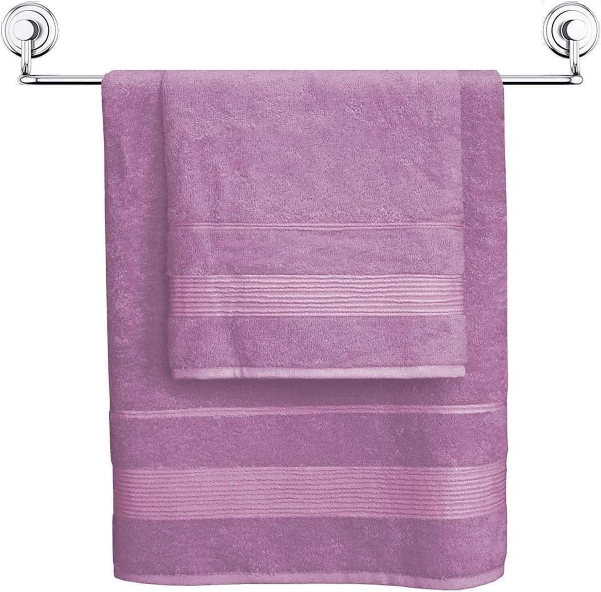 Moreno Badlaken 70 x 140 cm Bamboe Lavendel