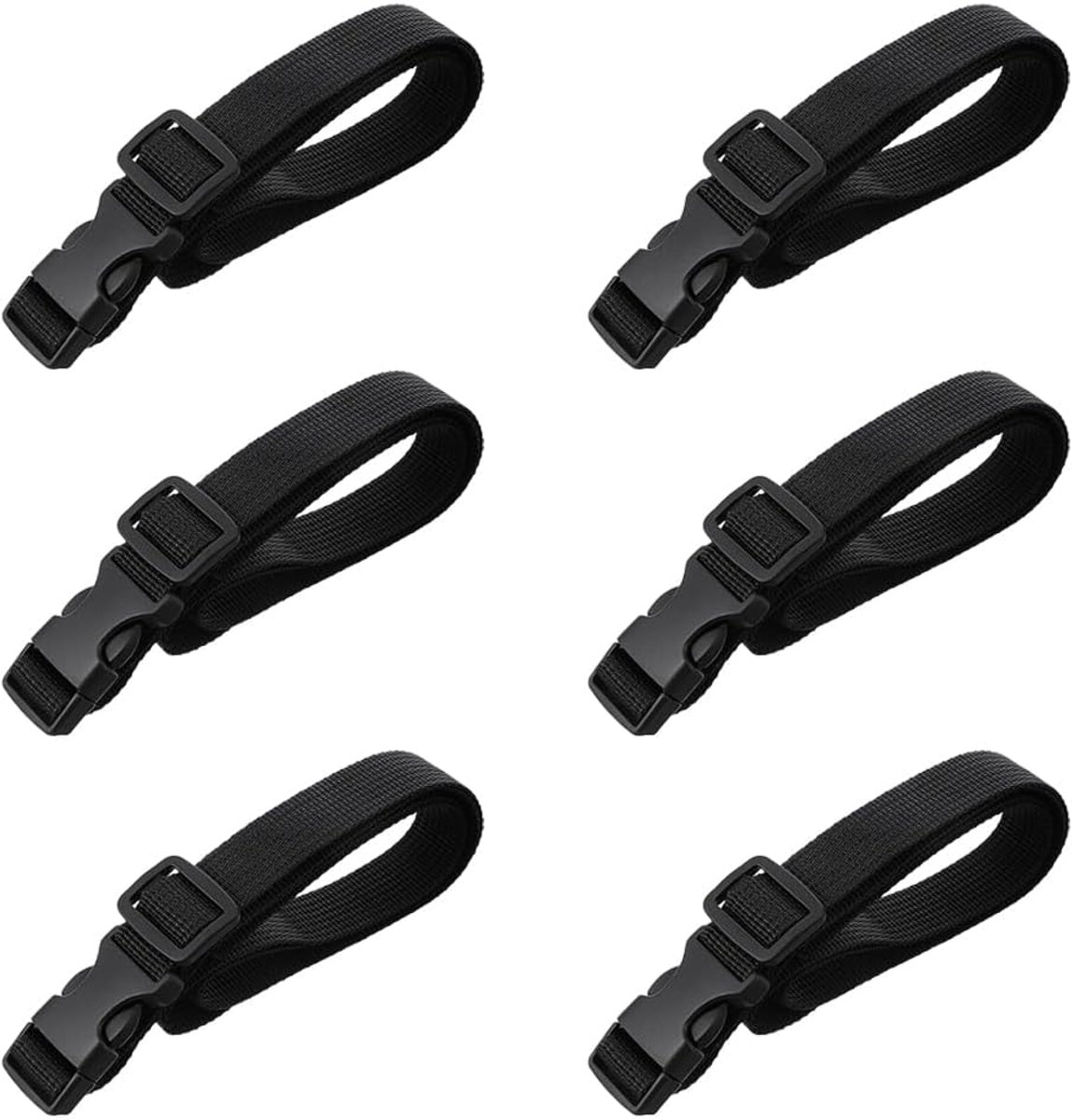 6 stuks verpakkingsriemen, flexibele verstelbare singels met stevige vergrendelde gespen voor verhuizing, opslag van beddengoed benodigdheden, wandelen reisaccessoires, bagagetassen, camping
