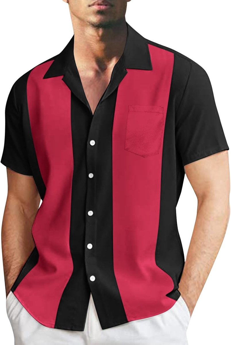 Herenhemd, katoen, linnen, lange mouwen, kort, top, casual, business, strand, zomer, vakantie, vrije tijd, dagelijks gebruik, avond, mode A10
