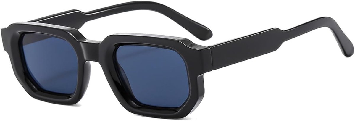 rechthoekige zonnebril voor dames en heren, rechthoekige zonnebril, retro bril, UV400-bescherming