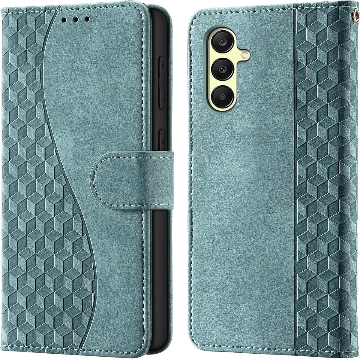 Portemonnee Telefoonhoes voor Samsung Galaxy A25 5G Mistgroen