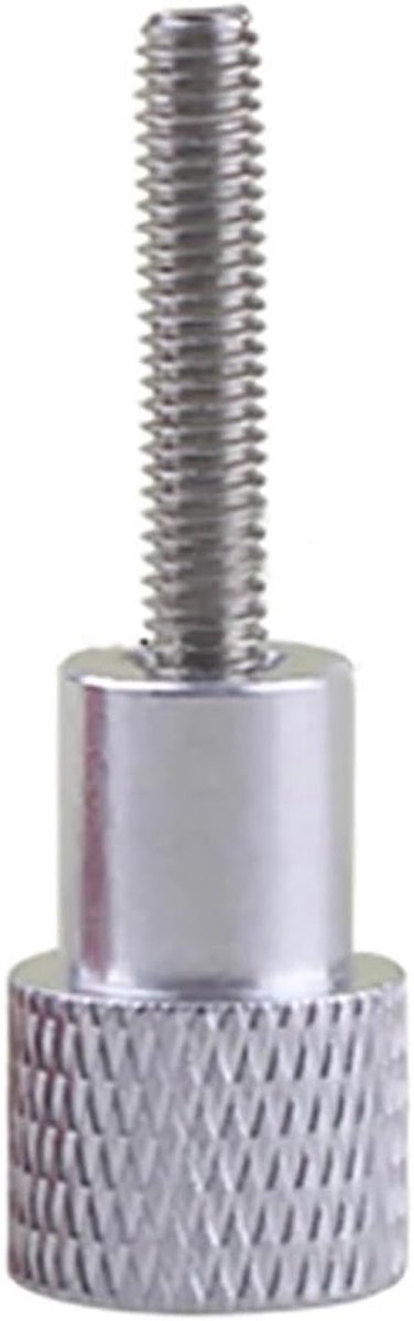1 Stuks Gekartelde Duimschroef Handgreep Knop Stap Bolt Schroeven Rood Zwart Wit M3 M4 Aluminium Roestvrij(Color:WHITE,Size:M4x20-D12x20)