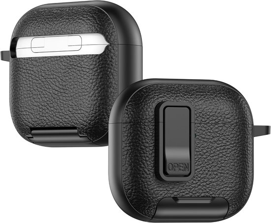 Hoes voor AirPods 4 Gen 2024 met Karabijnhaak PWZ Oranje — afbeelding 5