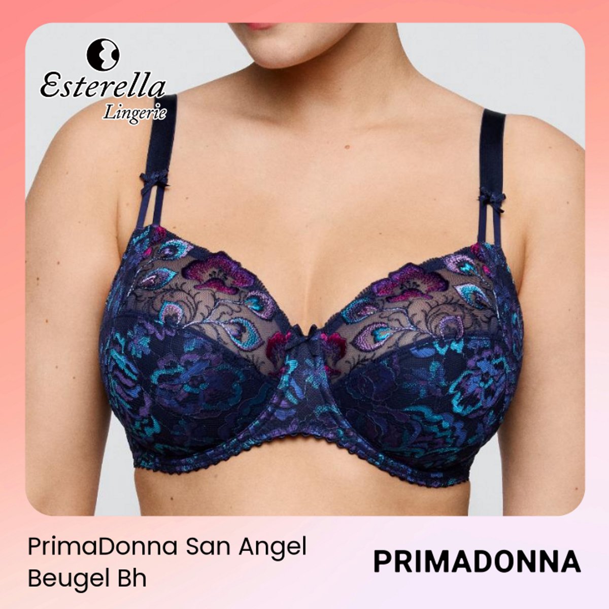 PrimaDonna San Angel Volle Cup Bh 0163490 Water Blue - maat EU 85E / FR 100E