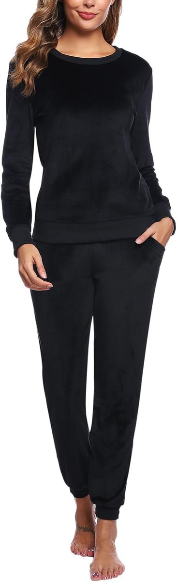 Joggingpak voor dames, sportpak, trainingspak, tweedelig, vrijetijdspak, katoenen outfit, huispak, set lange mouwen, ritssluiting, winter, joggingbroek, dames Activewear
