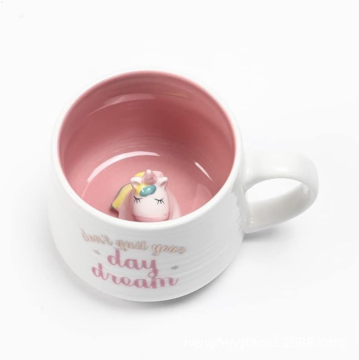 3D-keramiek, theekopjes, schattige thee-koffiebeker, cadeau voor kinderen, meisjes, vrouw, oma (eenhoorns)