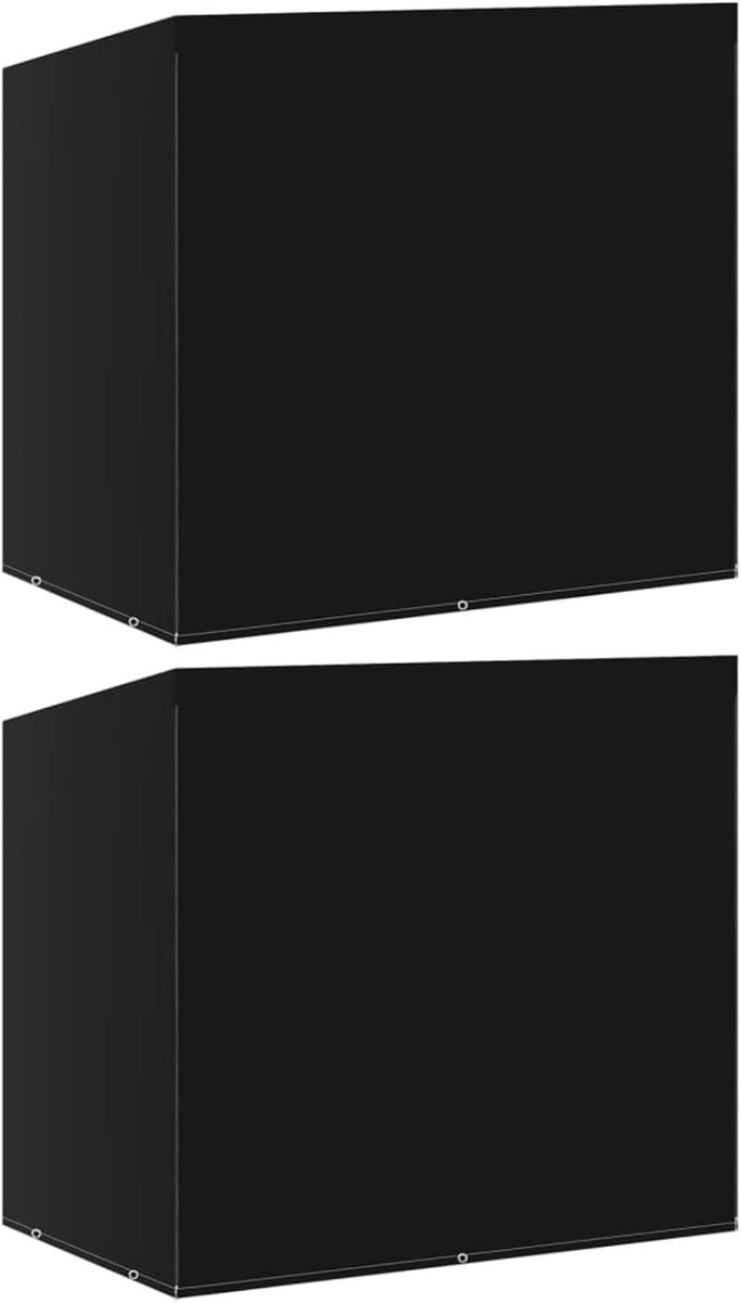 Afdekkingen voor meubels, meubels, schommels, tuin voor buiten, zwart, 135 x 105 x 175 cm, met 6 ogen, tuinafdekkingen, buiten, 2 stuks afdekkingen voor watertank 135 x 105 x 17 5 cm, 2 stuks