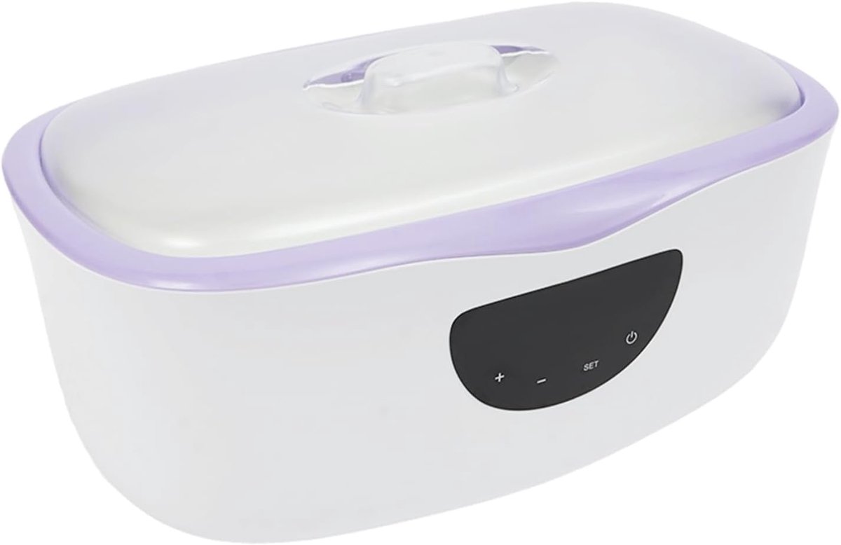 Paraffinebad voor handen en voeten, 4 liter, paraffinewasbadmachine, paraffinewas, spa thuis, paraffinebaden, paars