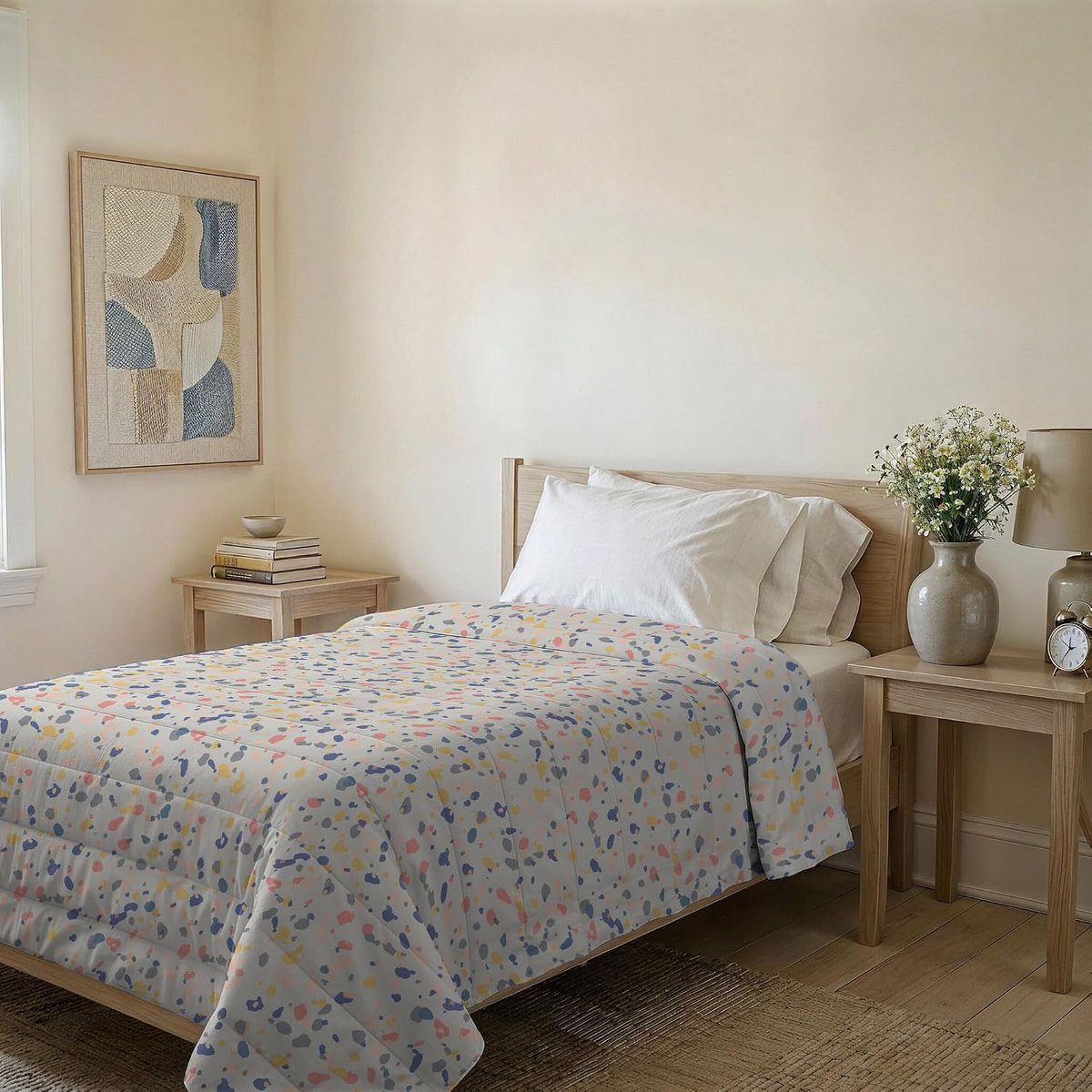 Zomerquilt BASIC, bedrukte microvezel, Background, 160x240cm