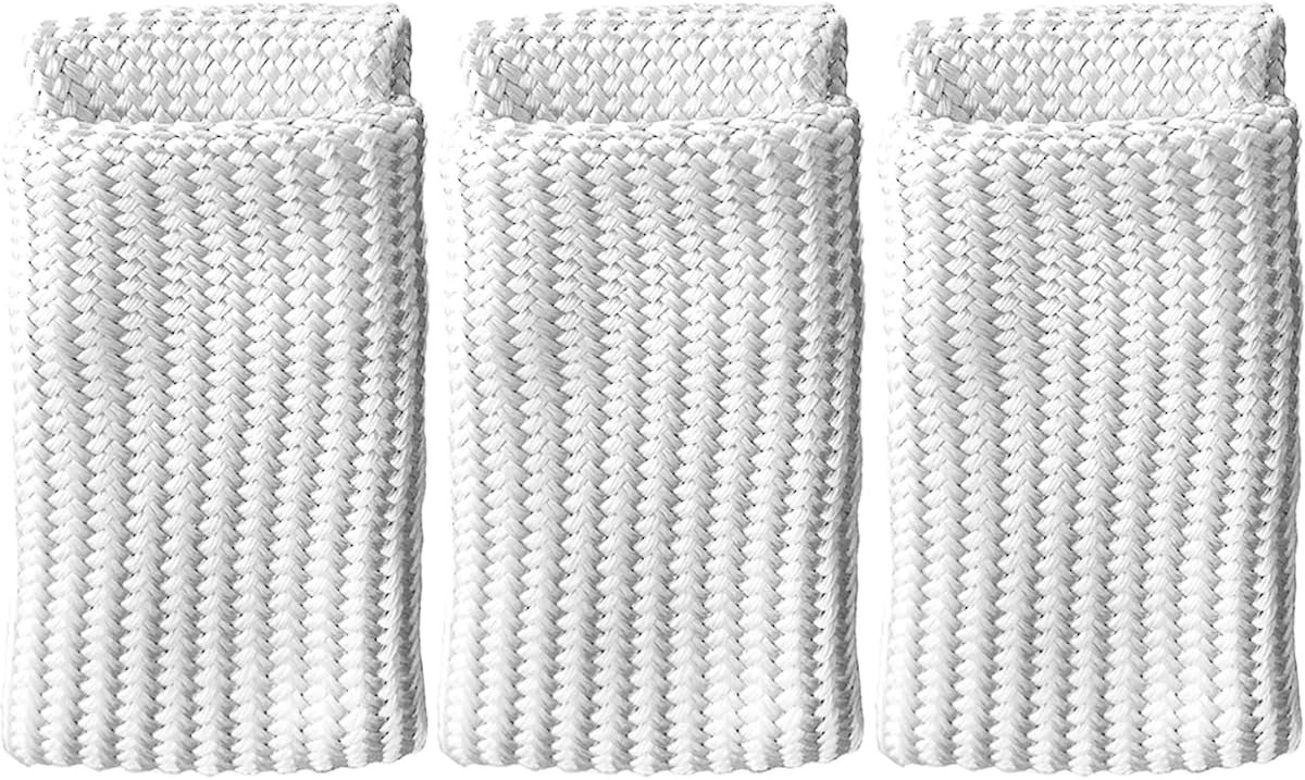 3 Pcs Welding Gloves Heat & Tricks for Tig Heat Shield Heat Resistant/Fiber High Temperature Resistance Anti-Cutting for TIG for MIG Welder(XL, White)